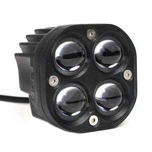 HJG 40W 4 LED Projector Fog Lights - with 2 Different Lighting Modes (White & Yellow)