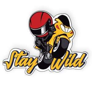 Stay Wild Bike Sticker
